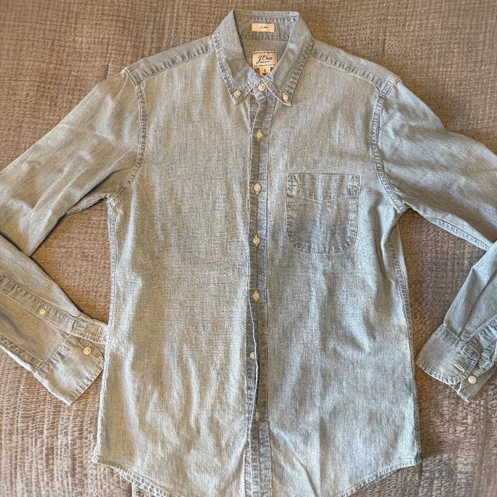 J. Crew long sleeve chambray button down